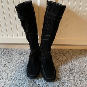 Super cute black suede Antonio Melani boots.